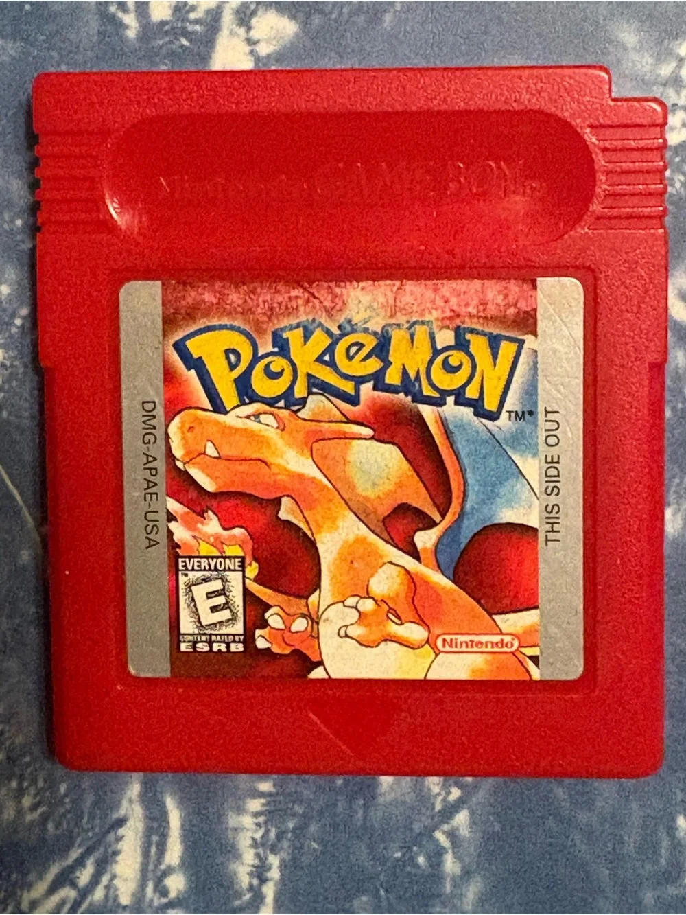 First Edition Nintendo Game Boy Color Pokémon Red Cartridge - Red